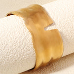Load image into Gallery viewer, Miallo New Irregular Opening Bangles Fashion Simple Ladies Hand Jewelry 18K Real Gold Plating Stainless Steel Bangles BS-J5557G
