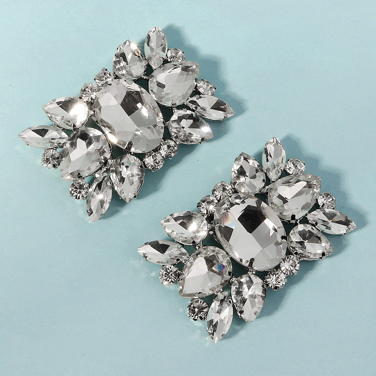 Miallo New Women Rhinestone Shoe Buckles Bridal Wedding Shoe Accessories Metal Inlaid Rhinestone Shoe Clips SC-J090S