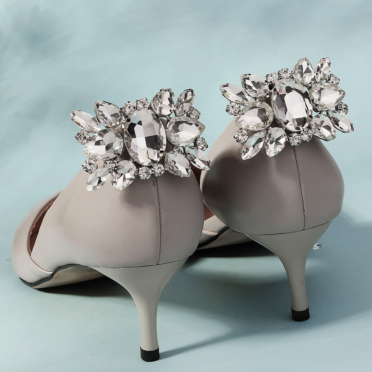 Miallo New Women Rhinestone Shoe Buckles Bridal Wedding Shoe Accessories Metal Inlaid Rhinestone Shoe Clips SC-J090S