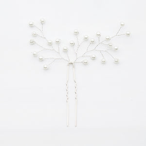 Miallo Popular Hand Made Pearl Branch Bride Hairpins (3 pcs/pack) Wedding Bridesmaid Headdress Birthday Gift Hairpins Set For Girls HS-J5920S