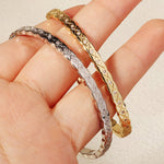 Load image into Gallery viewer, Miallo Light Luxury Versatile Fashion Quilted Pattern Bracelet Narrow Version Rhinestones Bracelet for Women BS-J5580

