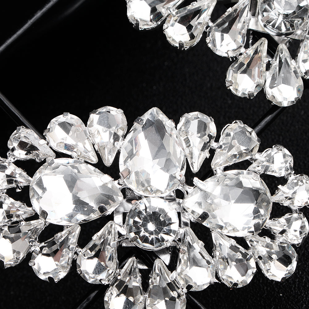 Miallo Shiny Rhinestone Shoe Accessories Stylish Women High Heel Shoe Buckles Metal Decorative Shoe Clips SC-J054