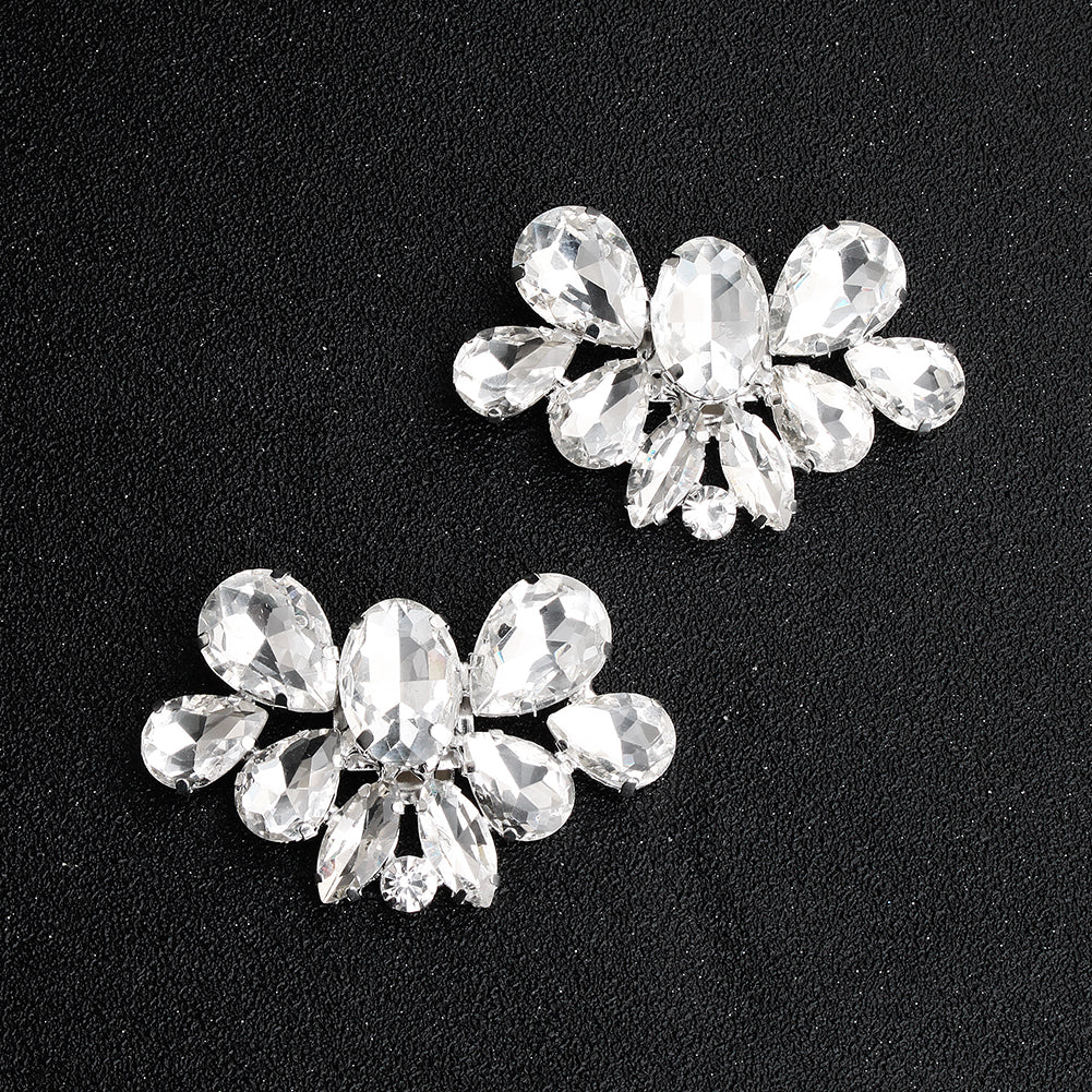 Miallo European American New-Style Bridal Wedding Shoe Accessories Luxury Rhinestone High Heel Shoe Buckle Clips SC-J051