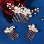 Load image into Gallery viewer, Miallo Vintage Handmade Knitting Pearl Hair Combs Wedding Accessories For Girls HS-J6903G
