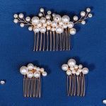 Load image into Gallery viewer, Miallo Vintage Handmade Knitting Pearl Hair Combs Wedding Accessories For Girls HS-J6903G
