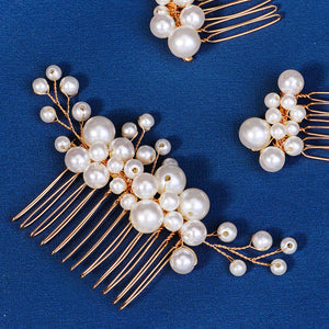 Miallo Vintage Handmade Knitting Pearl Hair Combs Wedding Accessories For Girls HS-J6903G