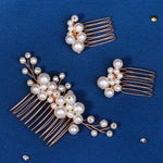 Load image into Gallery viewer, Miallo Vintage Handmade Knitting Pearl Hair Combs Wedding Accessories For Girls HS-J6903G
