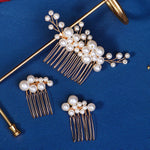 Load image into Gallery viewer, Miallo Vintage Handmade Knitting Pearl Hair Combs Wedding Accessories For Girls HS-J6903G
