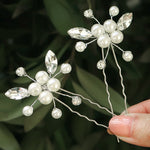 Load image into Gallery viewer, Miallo Simple Shiny Rhinestone Pearl Hairpins Handmade Daily Hair Accessories For Women And Girls Gift HS-J5003
