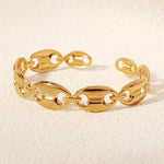 Load image into Gallery viewer, Miallo Hot New Gold Hollow Out Adjustable Bangle Fashion Stainless Steel Cuff Bracelet For Women for Gift Excellent Accessory BS-J5568G
