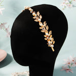 Load image into Gallery viewer, Miallo Exquisite Shiny Alloy Leaves Bride Wedding Hairband Rhinestone Crystal Pearl Hair Accessories For Girls Birthday Gift TS-J3380G
