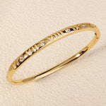 Load image into Gallery viewer, Miallo Vintage Hollowed-out Copper inlaid with Cubic Zircon Roman numerals Bangle Daily Accessories BS-J5529G
