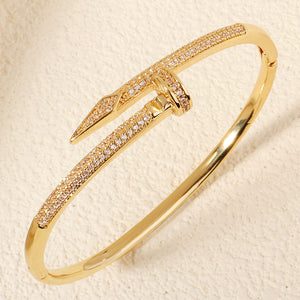 Miallo Stylish Cubic Zircon Spike Bangle Simple Versatile Daily Accessories BS-J5508