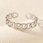 Load image into Gallery viewer, Miallo Fashion Dainty Minimalist Jewelry Tarnish Free Stainless Steel Hollow Link Chain Cuff Bangle Bracelet BS-J5562S
