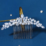 Load image into Gallery viewer, Miallo Silver Zircon Wedding Side Hair Combs Fashion Flower Hair Accessories for Bridal HS-J6664S
