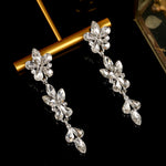 Load image into Gallery viewer, Miallo Fashion Simple Rhinestone Alloy Drop Earrings Bridal Ear Jewelry for Bride Wedding Party Banquet Accessories ERS-J4303S

