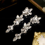 Load image into Gallery viewer, Miallo Fashion Simple Rhinestone Alloy Drop Earrings Bridal Ear Jewelry for Bride Wedding Party Banquet Accessories ERS-J4303S
