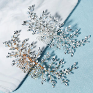 Miallo High Quality Bridal Wedding Handmade Headpieces Fashion Shiny Jelly Stone Hair Comb Simple Women Party Hair Jewelry HS-J6161