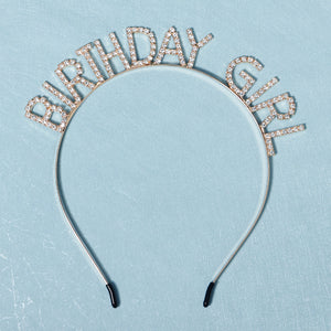Miallo Simple Crystal Happy Birthday Party Girl Hair Accessories Birthday Dinner Luxury Headdress Decorative Headband TS-J3029