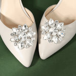 Load image into Gallery viewer, Miallo Bridal Accessories High Heel Shoe Decorations Minimalist Elegant Glass Rhinestone Detachable Shoe Clasps SC-J076
