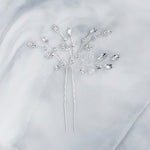 Load image into Gallery viewer, Miallo Fashion Elegant Rhinestone Leaf Hair Pins(2 pcs/pack) Simple Shiny Crystal Beads Bridal Wedding Hair Accessories HS-J4334
