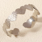 Load image into Gallery viewer, Miallo Luxury Flower Heart 18k Gold Plated Cuff Bracelet Wedding Bridal Jewelry Women Accessories Bangles BS-J5565

