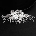 Load image into Gallery viewer, Miallo Exquisite Ceramic Flowers Wedding Hair Comb Bridal Handmade Headpieces Women Hair Jewelry Accessories HS-J5434
