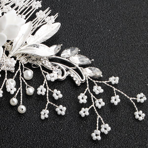Miallo Exquisite Ceramic Flowers Wedding Hair Comb Bridal Handmade Headpieces Women Hair Jewelry Accessories HS-J5434