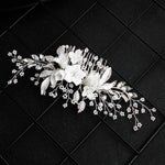 Load image into Gallery viewer, Miallo Exquisite Ceramic Flowers Wedding Hair Comb Bridal Handmade Headpieces Women Hair Jewelry Accessories HS-J5434
