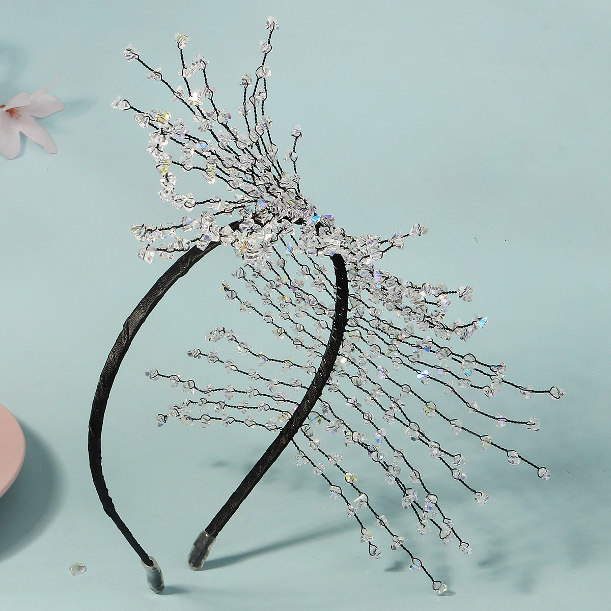 Miallo Stylish Unique Beaded Crystal Bride Wedding Hairband Creative Handmade Bride Wedding Hair Accessories For Girls Birthday Gift TS-J3362