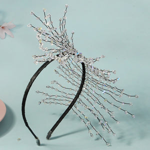 Miallo Stylish Unique Beaded Crystal Bride Wedding Hairband Creative Handmade Bride Wedding Hair Accessories For Girls Birthday Gift TS-J3362