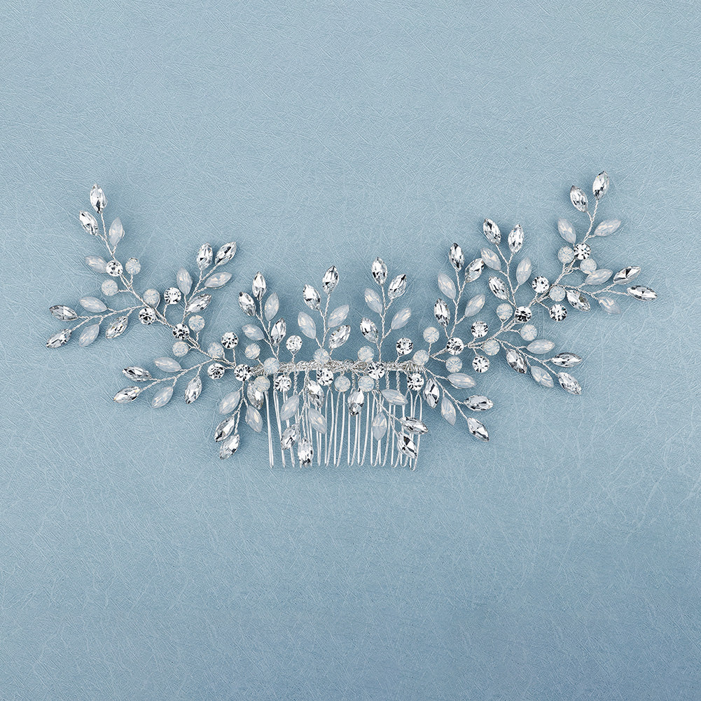 Miallo High Quality Bridal Wedding Handmade Headpieces Fashion Shiny Jelly Stone Hair Comb Simple Women Party Hair Jewelry HS-J6161