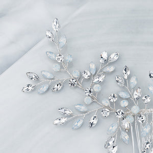 Miallo High Quality Bridal Wedding Handmade Headpieces Fashion Shiny Jelly Stone Hair Comb Simple Women Party Hair Jewelry HS-J6161