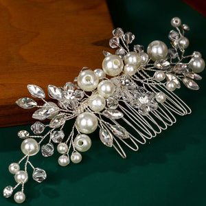 Miallo Fashion Bridal Headpiece Handmade Crystal Pearls Hair Combs Clips Wedding Jewelry Hair Accessories Headpieces HS-J4999
