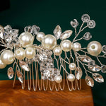 Load image into Gallery viewer, Miallo Fashion Bridal Headpiece Handmade Crystal Pearls Hair Combs Clips Wedding Jewelry Hair Accessories Headpieces HS-J4999
