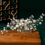 Load image into Gallery viewer, Miallo Fashion Bridal Headpiece Handmade Crystal Pearls Hair Combs Clips Wedding Jewelry Hair Accessories Headpieces HS-J4999
