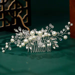Load image into Gallery viewer, Miallo Fashion Bridal Headpiece Handmade Crystal Pearls Hair Combs Clips Wedding Jewelry Hair Accessories Headpieces HS-J4999
