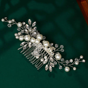 Miallo Fashion Bridal Headpiece Handmade Crystal Pearls Hair Combs Clips Wedding Jewelry Hair Accessories Headpieces HS-J4999