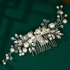 Miallo Fashion Bridal Headpiece Handmade Crystal Pearls Hair Combs Clips Wedding Jewelry Hair Accessories Headpieces HS-J4999