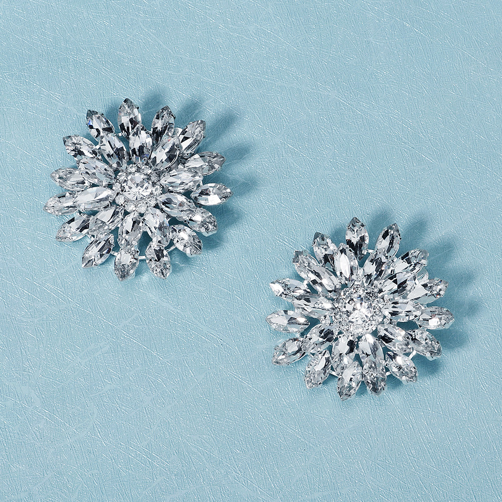 Miallo Bridal Rhinestone Shoe Accessories DIY Detachable Shoe Clips Versatile Shoe Buckles for Wedding Dresses Formal Gowns SC-J064