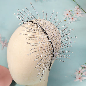 Miallo Stylish Unique Beaded Crystal Bride Wedding Hairband Creative Handmade Bride Wedding Hair Accessories For Girls Birthday Gift TS-J3362