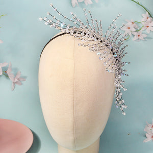 Miallo Stylish Unique Beaded Crystal Bride Wedding Hairband Creative Handmade Bride Wedding Hair Accessories For Girls Birthday Gift TS-J3362