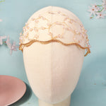 Load image into Gallery viewer, Miallo Fashion Handmade Netted Hairband Gold Crystal Beaded Rhinestone Bride Wedding Hair Accessories for Women and Girls TS-J3359
