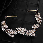 Load image into Gallery viewer, Miallo Delicate Luxury Alloy Flower Embedded With rhinestone Hairband Women Bridal Wedding Hair Accessories HS-J5487

