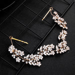 Load image into Gallery viewer, Miallo Delicate Luxury Alloy Flower Embedded With rhinestone Hairband Women Bridal Wedding Hair Accessories HS-J5487
