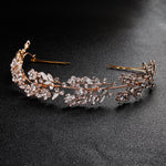 Load image into Gallery viewer, Miallo Delicate Luxury Alloy Flower Embedded With rhinestone Hairband Women Bridal Wedding Hair Accessories HS-J5487
