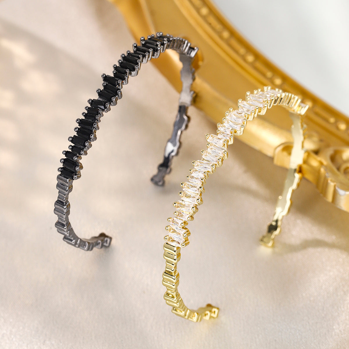 Miallo New Real Gold Plated Copper Zircon Bracelet Bangles for Wedding Bride Women Jewelry Fashion Accessories BS-J5574