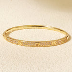 Load image into Gallery viewer, Miallo New Women Bracelet Fashion Luxurious Copper Zircon Jewelry Birthday Gift Wedding Bridal Accessory Open Bangle BS-J5587G
