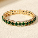 Load image into Gallery viewer, Miallo European American Fashion Full Rhinestone Wide Open Bracelet Light Luxury Versatile Shiny Daily Women&#39;s Bracelet BS-J5573
