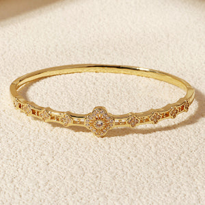 Miallo Exquisite Full-Zircon-Inlaid Flower Bracelet Stylish Trendy Bangle for Women Light Luxury Versatile Jewelry BS-J5576